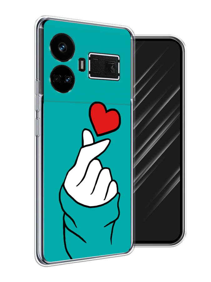 

Чехол Awog на Realme GT5 "Маленькое сердечко", Голубой;белый;красный, 2515050-1