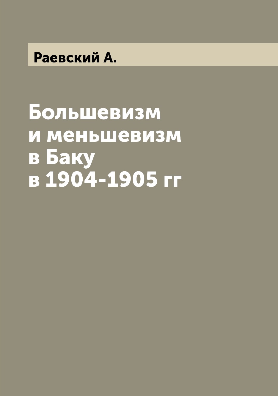 

Книга Большевизм и меньшевизм в Баку в 1904-1905 гг
