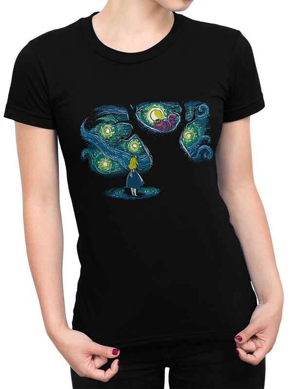 

Футболка женская Dream Shirts Алиса в Стране Чудес черная 3XL, Алиса в Стране Чудес