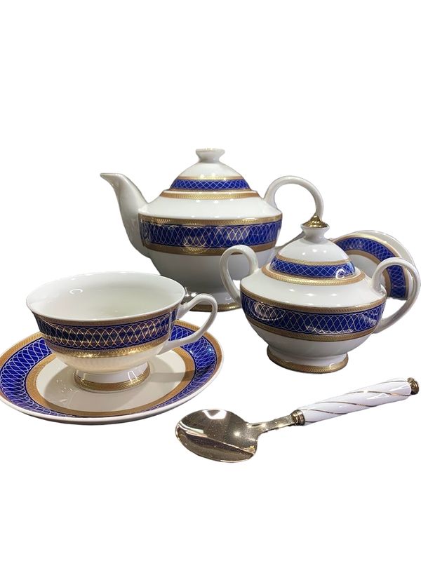 

Сервиз чайный с чайником Lenardi 205-021]LEN_HH, Серый