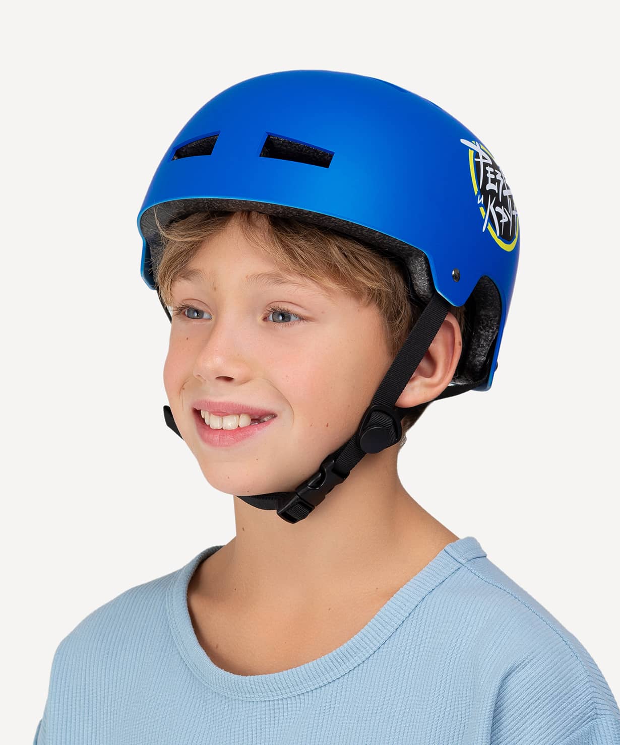 Шлем защитный Ridex Creative с регулировкой синий ошейник нейлоновый орнамент 40 х 1 5 см синий