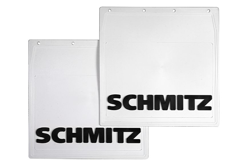 

Комплект брызговиков SCHMITZ задние (белая резина) 400*400 (комплект) LUX черный