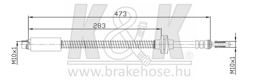 

Шланг тормозной K&K ft4712
