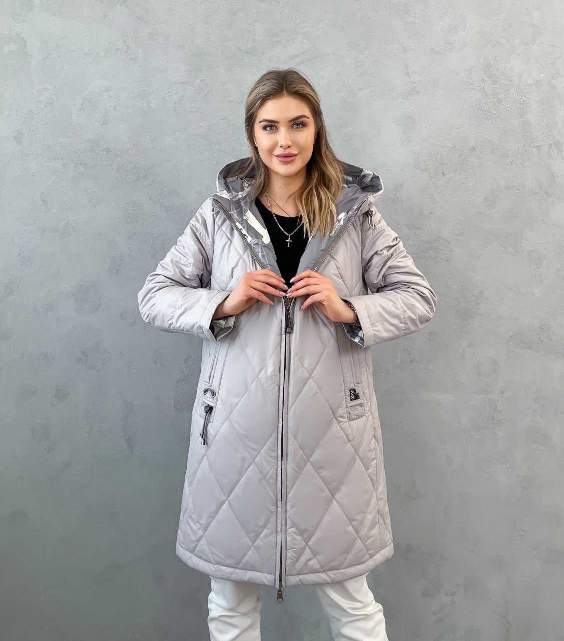 

Куртка женская 355 бежевая 46 RU, Бежевый, 355