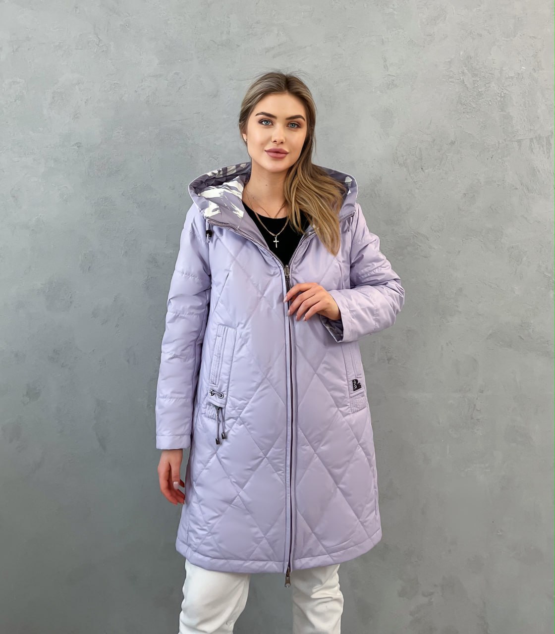 

Куртка женская 355 фиолетовая 50 RU, Фиолетовый, 355