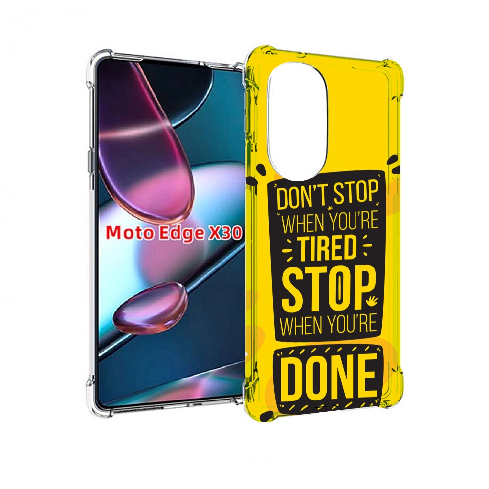 

Чехол MyPads yellow-done для Motorola Moto Edge X30, Прозрачный, Tocco