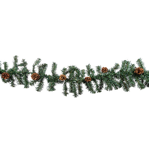 

н.г. ёлочн. гирлянда 250см с шишками