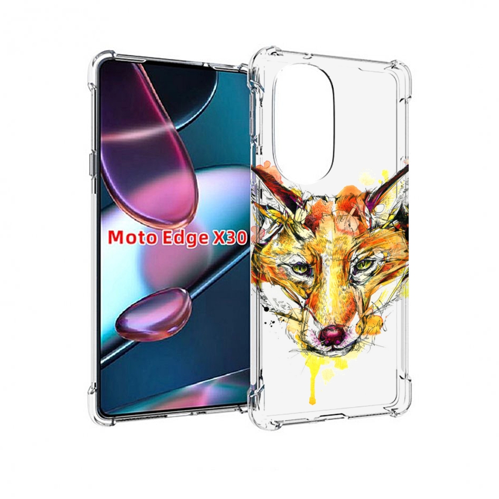 

Чехол MyPads Акварельная лиса для Motorola Moto Edge X30, Прозрачный, Tocco