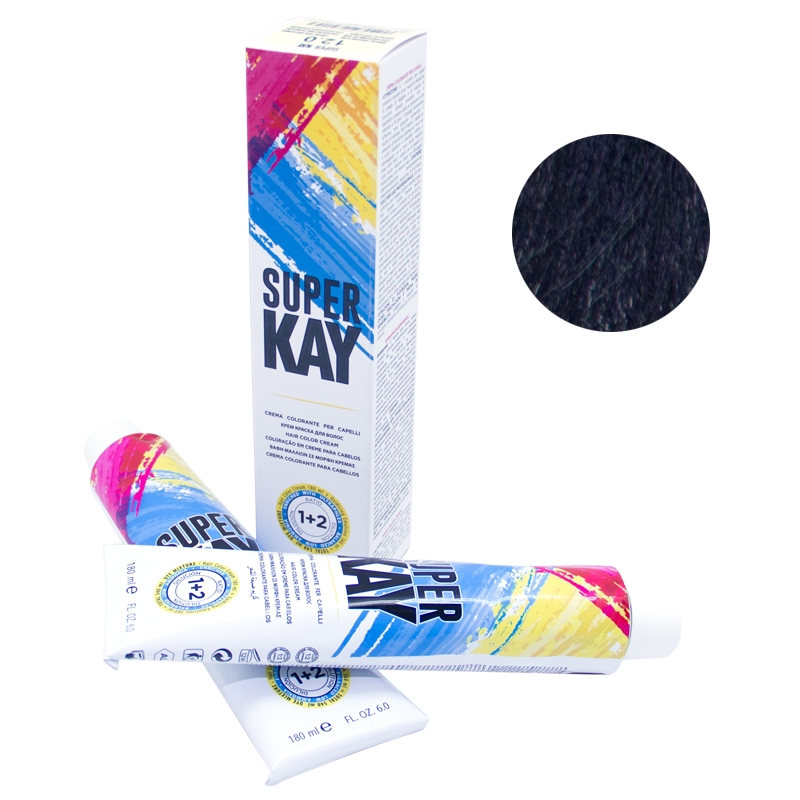 

1.00 Крем-краска аммиачная KAYPRO Super Kay черный - 180 мл.