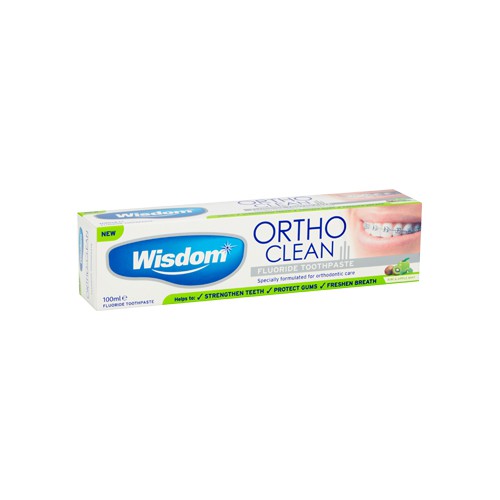 фото Зубная паста для ортодонтических конструкций wisdom ortho toothpaste 100 ml