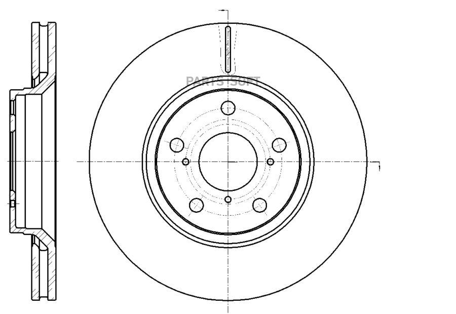 

Диск тормозной вентилируемый G-brake GR-20658