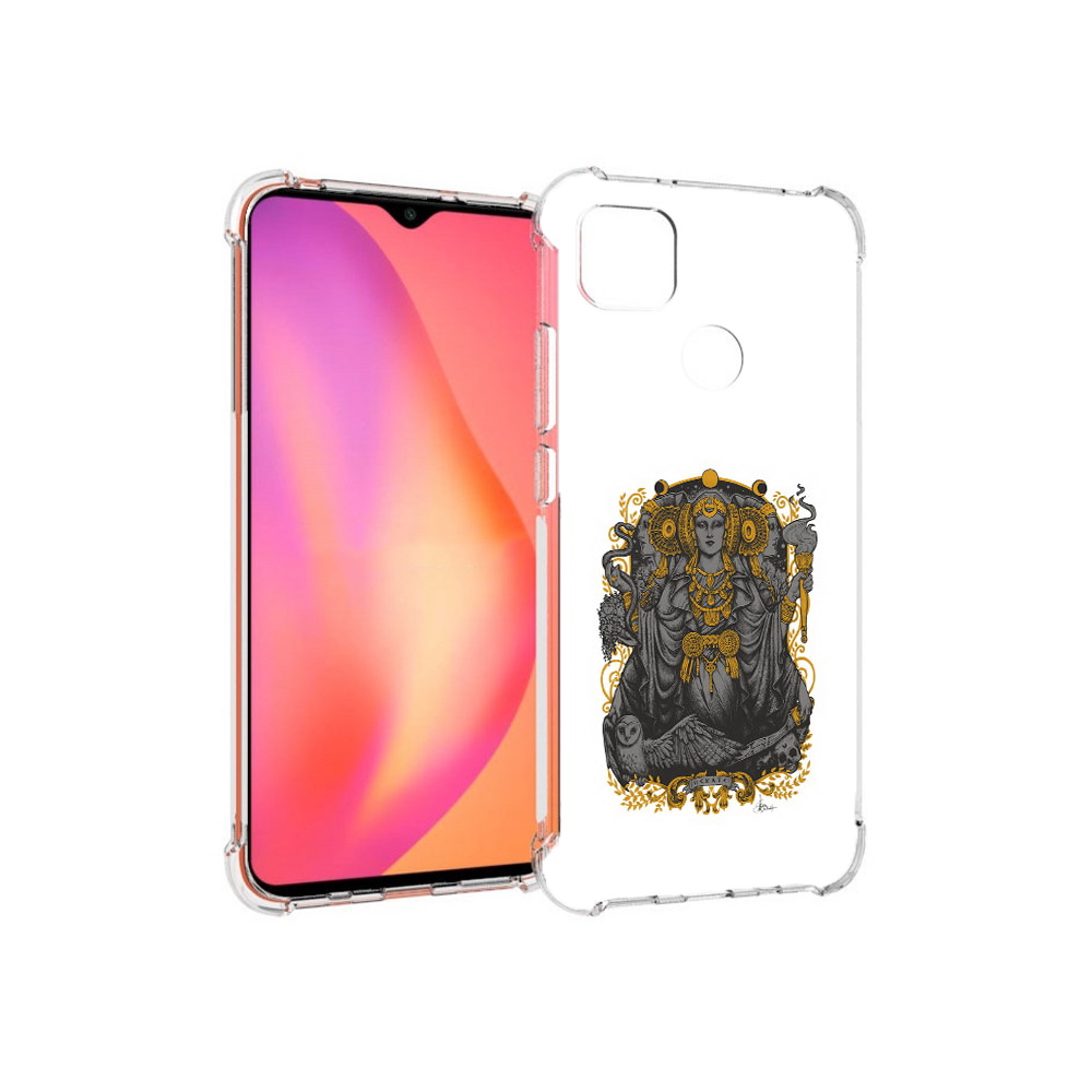 

Чехол MyPads Tocco для Xiaomi Redmi 9C божество с золотыми элементами (PT152115.265.241), Прозрачный, Tocco