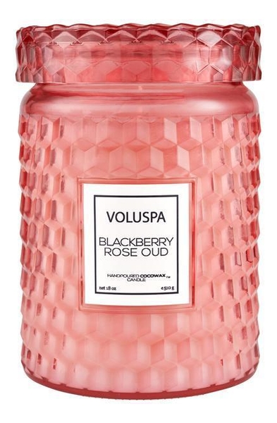 фото Voluspa ароматическая свеча blackberry rose oud (ежевика, роза и уд)