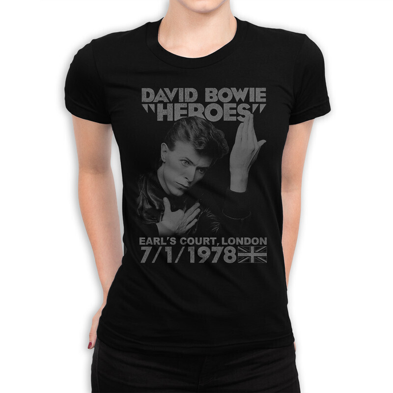 

Футболка женская Dream Shirts Дэвид Боуи Женская 10006531 черная S, Дэвид Боуи Женская 10006531