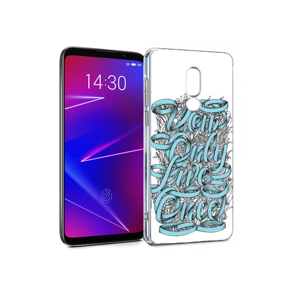 

Чехол MyPads Tocco для Meizu 16 слова из ленты абстракция (PT136611.84.607), Прозрачный, Tocco