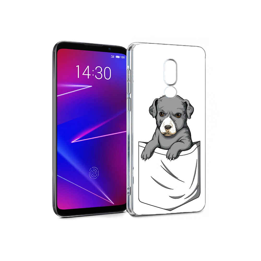 

Чехол MyPads Tocco для Meizu 16 собачка в кармане (PT136611.84.611), Прозрачный, Tocco