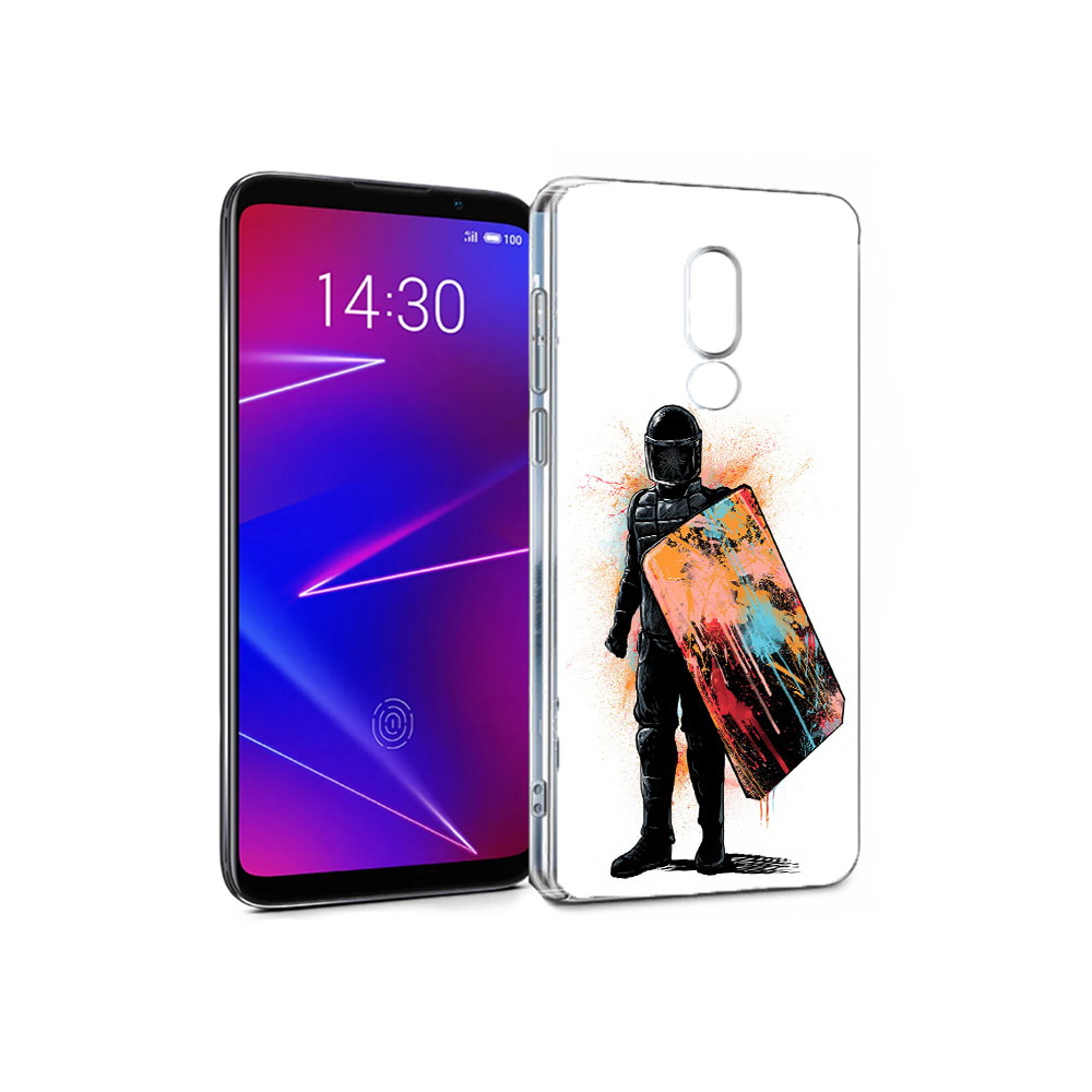 

Чехол MyPads Tocco для Meizu 16 солдат с красочным щитом (PT136611.84.614), Прозрачный, Tocco