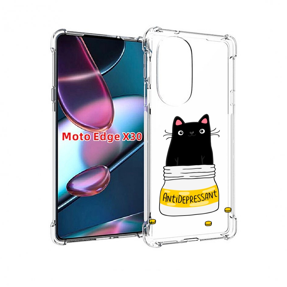 

Чехол MyPads Антидеприсан для Motorola Moto Edge X30, Прозрачный, Tocco