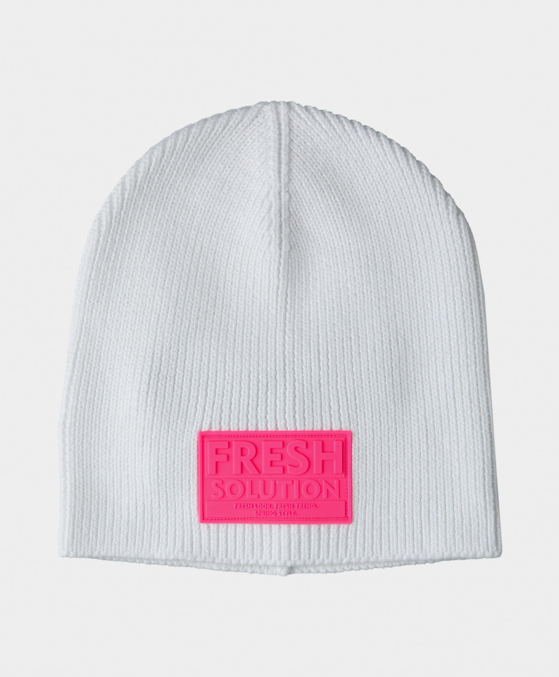 

Шапка вязаная с деталью Gulliver цв. белый 50, 12103GMC7306