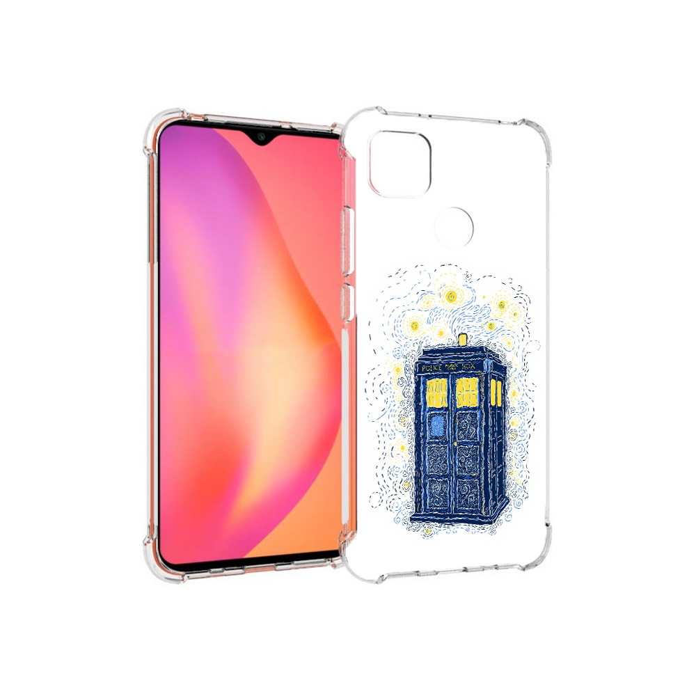 

Чехол MyPads Tocco для Xiaomi Redmi 9C будка рисунок (PT152115.265.249), Прозрачный, Tocco