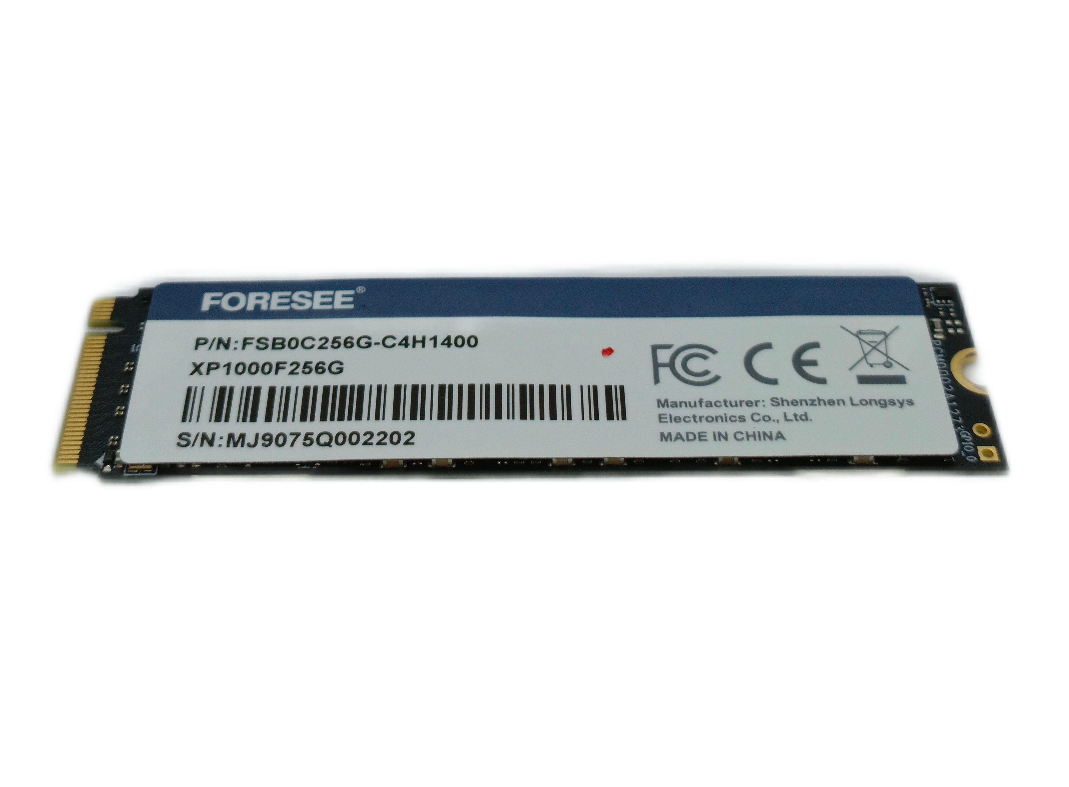 

Твердотельный накопитель Foresee XP1000F256G (FSB0C256G-C4H1400) 256Гб, XP1000F256G
