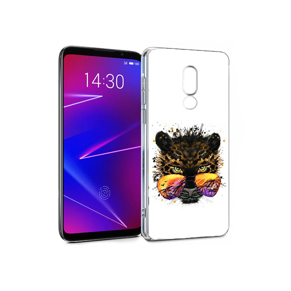

Чехол MyPads Tocco для Meizu 16 тропический леопард (PT136611.84.649), Прозрачный, Tocco