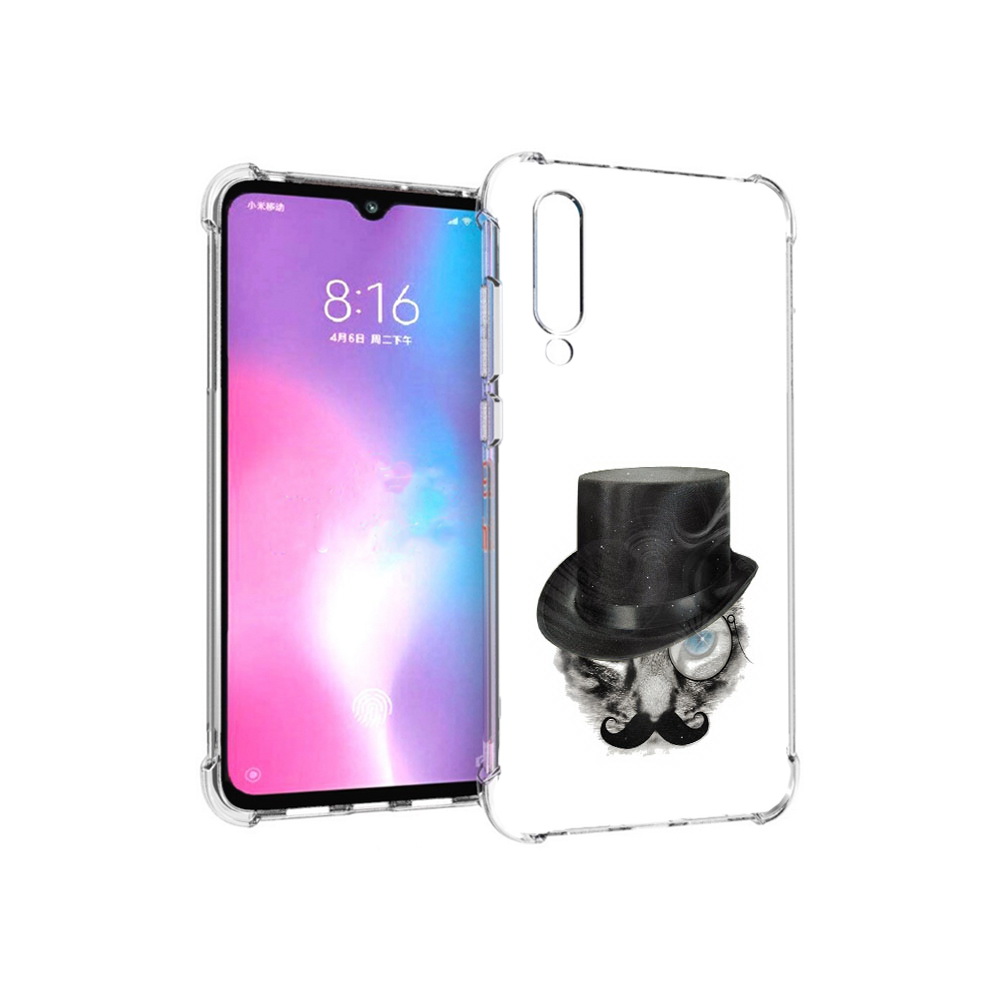 

Чехол MyPads Tocco для Xiaomi Mi CC9 интелегентный кот (PT134127.292.378), Прозрачный, Tocco