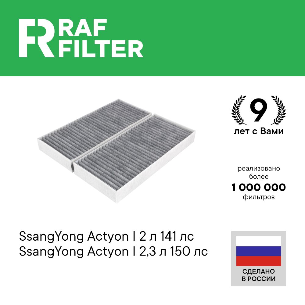 

Фильтр салона RAF Filter RSTC002SY SsangYong Actyon 1