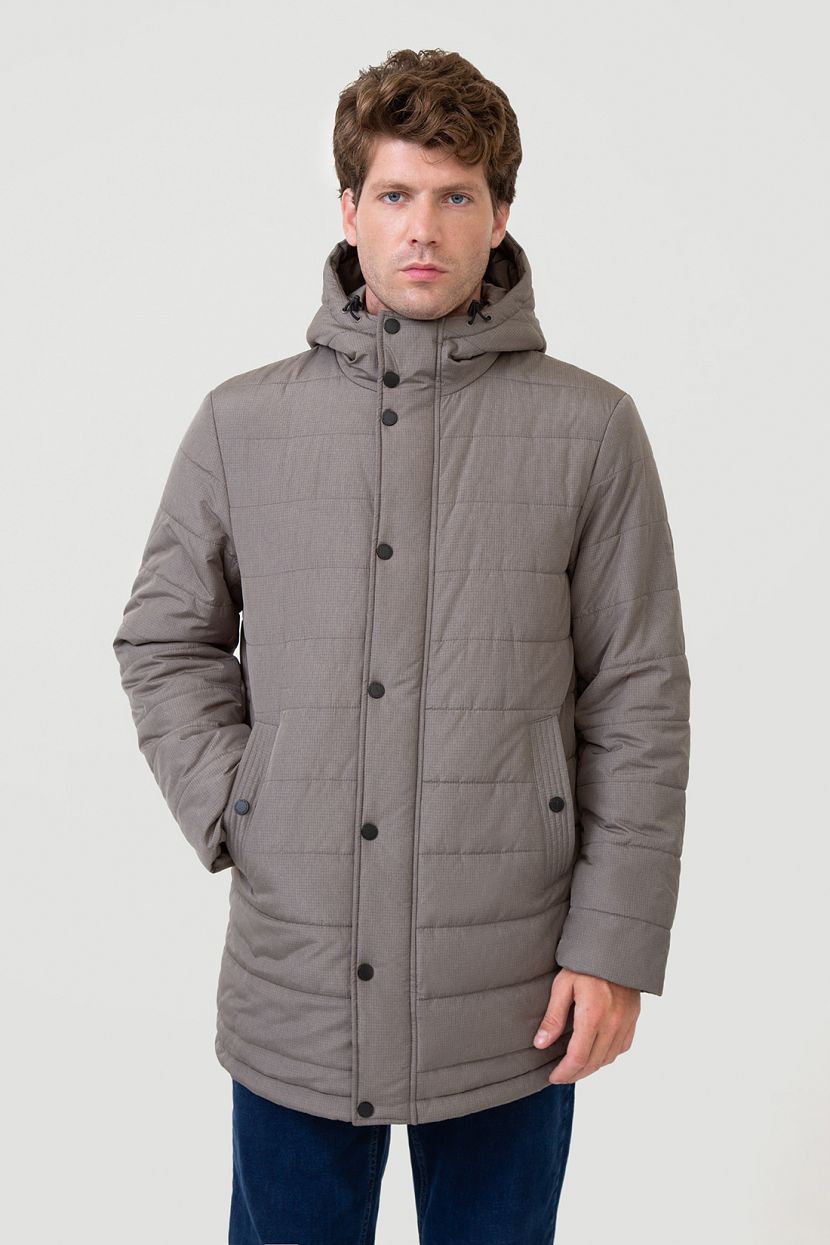 

Зимняя куртка мужская Baon B5323510 серая 2XL, Серый, B5323510