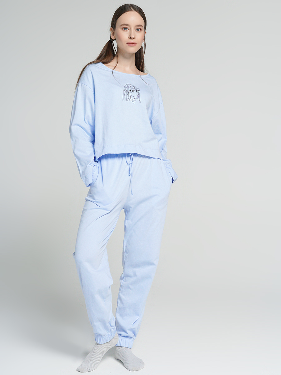 

Пижама женская ТВОЕ 88508 голубая L, 88508