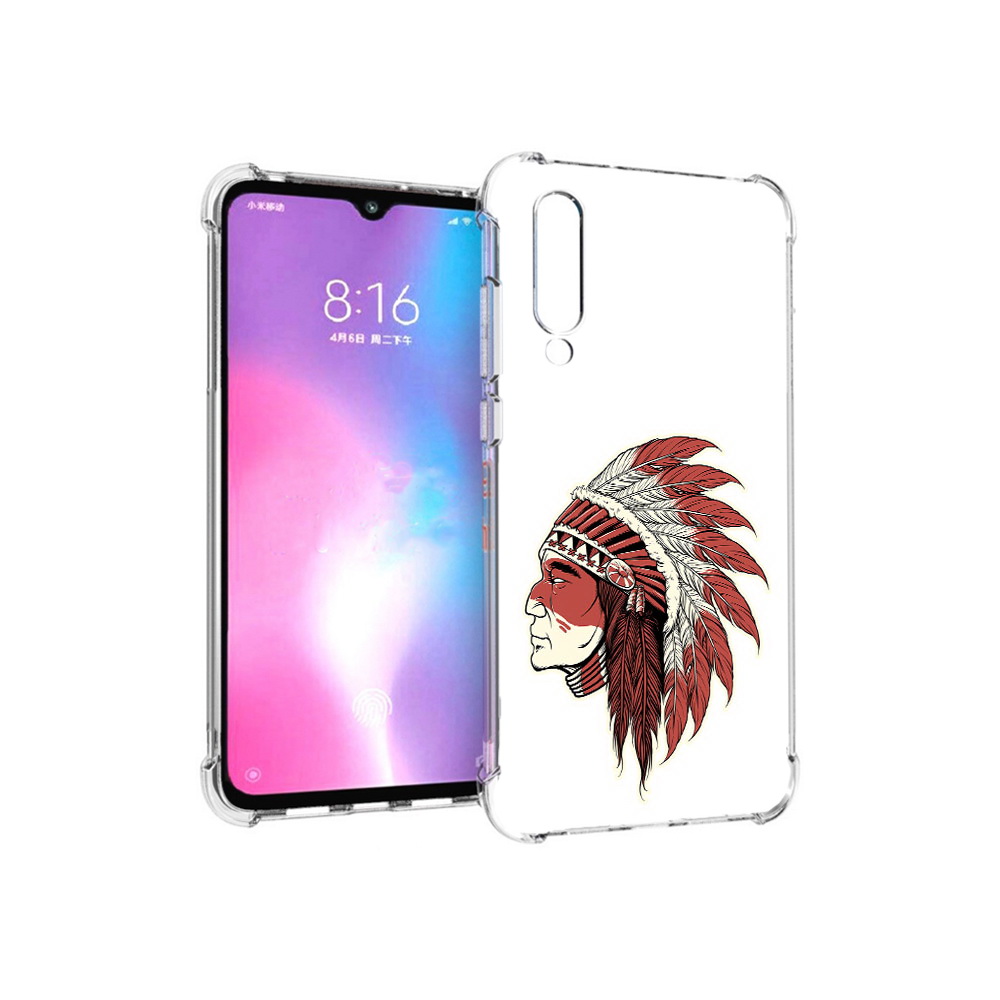 

Чехол MyPads Tocco для Xiaomi Mi CC9 красный индеец (PT134127.292.411), Прозрачный, Tocco