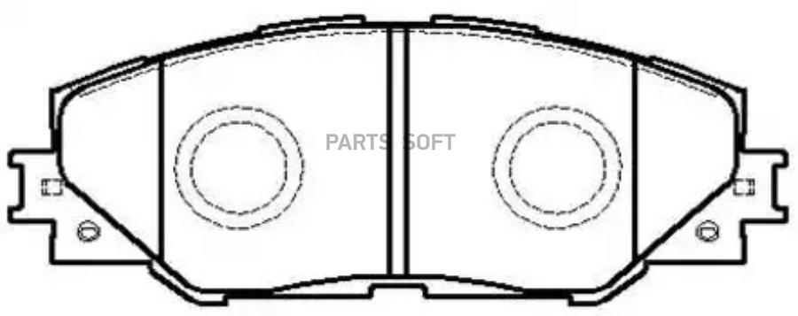Колодки тормозные дисковые передн TOYOTA: RAV 4 III 05 -