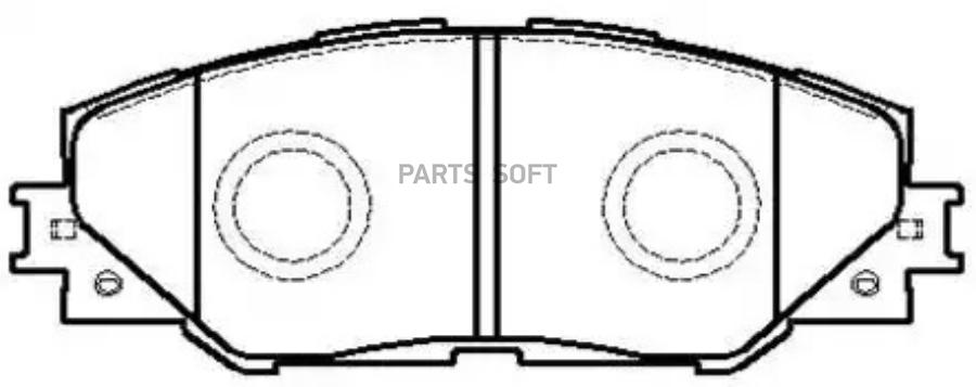 

Колодки тормозные дисковые передн TOYOTA: RAV 4 III 05 -