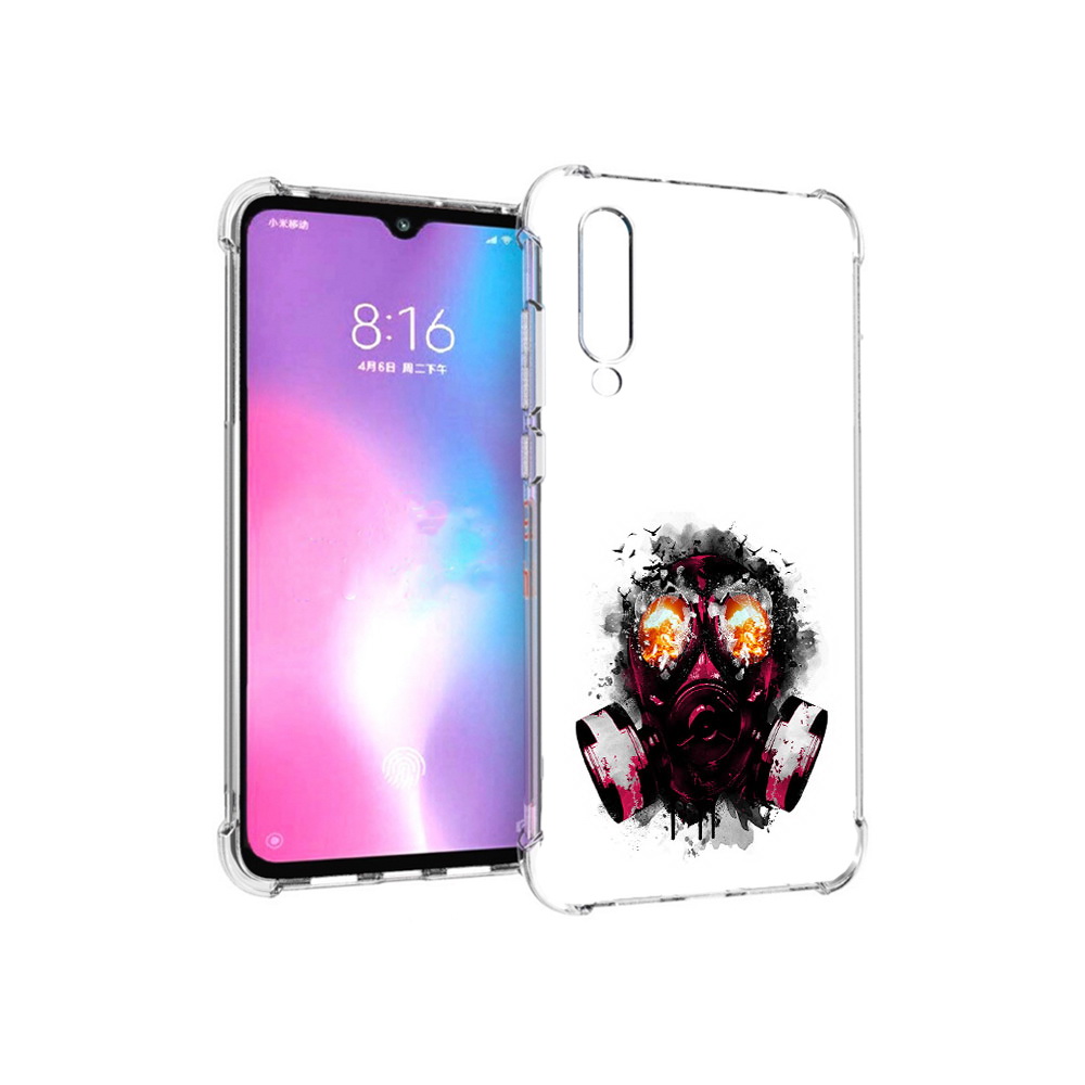 

Чехол MyPads Tocco для Xiaomi Mi CC9 красный противогаз (PT134127.292.412), Прозрачный, Tocco