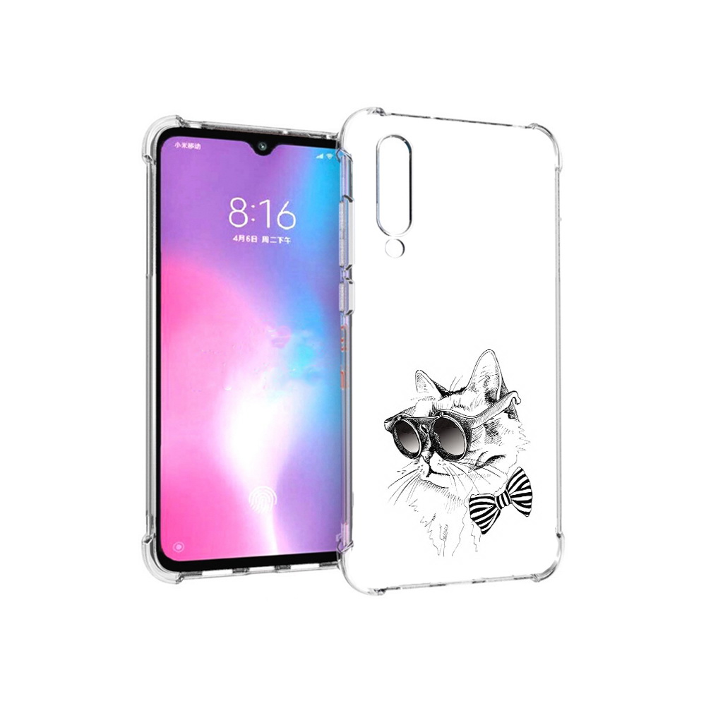 

Чехол MyPads Tocco для Xiaomi Mi CC9 крутая кошка в очках (PT134127.292.421), Прозрачный, Tocco