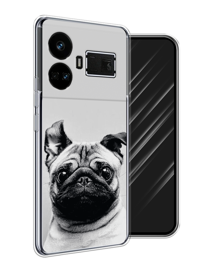 

Чехол Awog на Realme GT5 "Ушастый мопс", Серый, 2515050-1