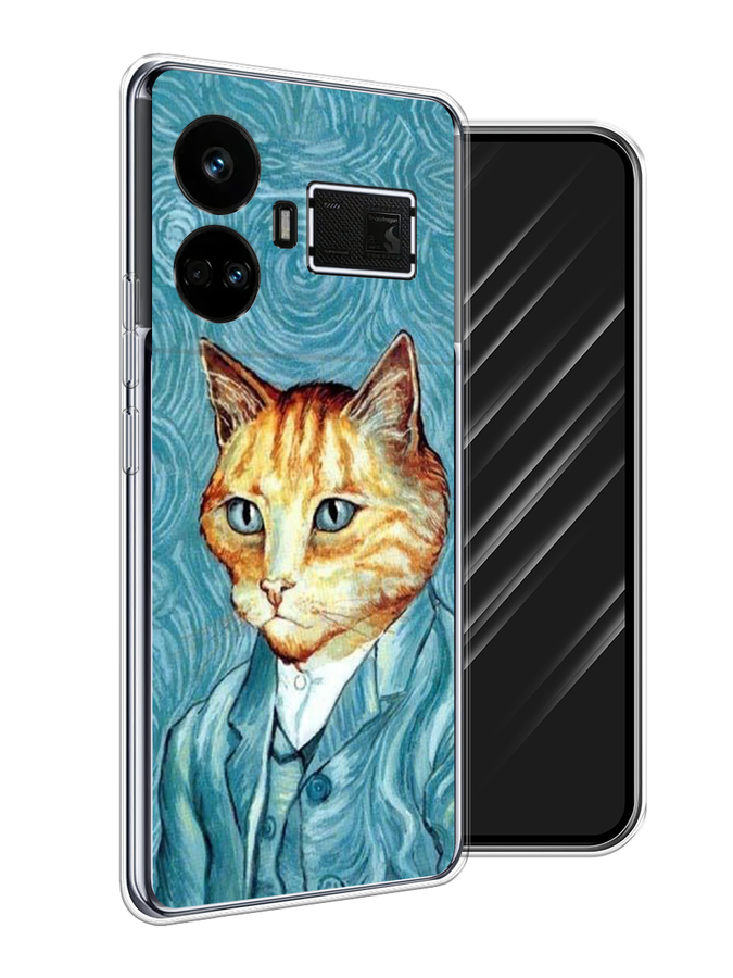 

Чехол Awog на Realme GT5 "Кот Ван Гог", Голубой;коричневый, 2515050-1