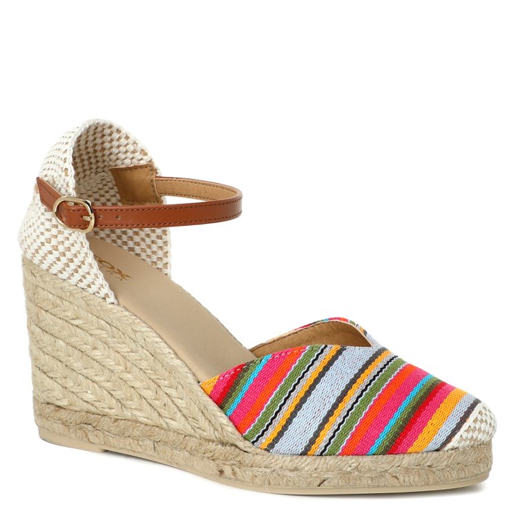 

Эспадрильи женские GEOX D35TPA разноцветные 37 EU, Разноцветный, D35TPA