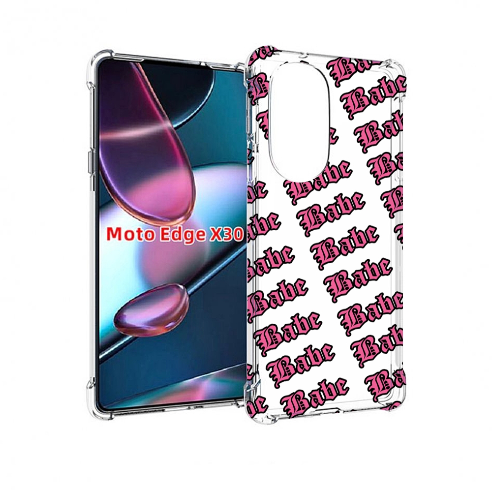

Чехол MyPads Бабе для Motorola Moto Edge X30, Прозрачный, Tocco