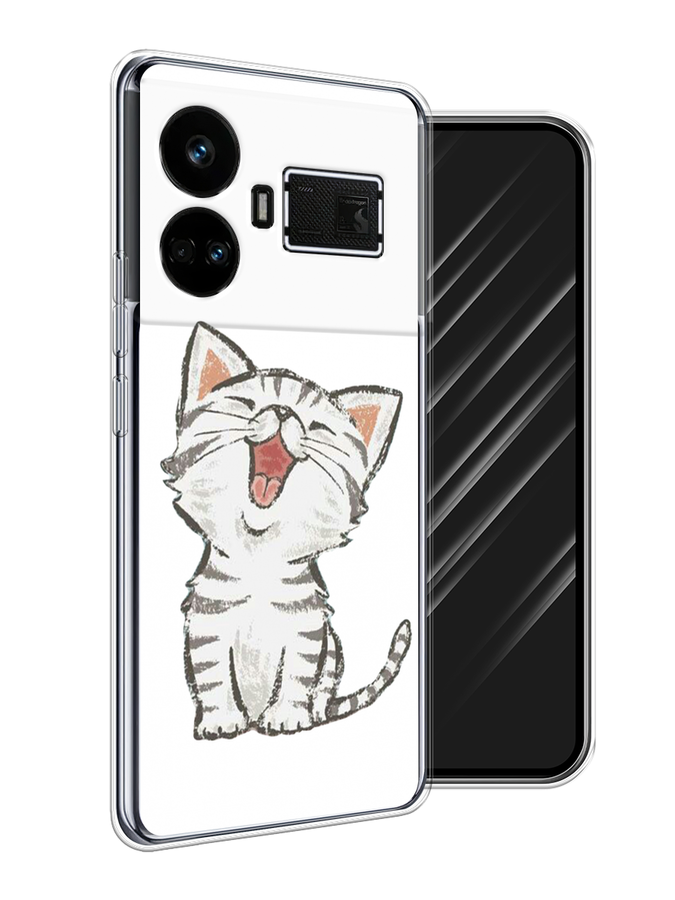 

Чехол Awog на Realme GT5 "Котенок рисованный", Серый;белый, 2515050-1