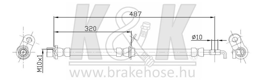 

Шланг тормозной K&K ft0032
