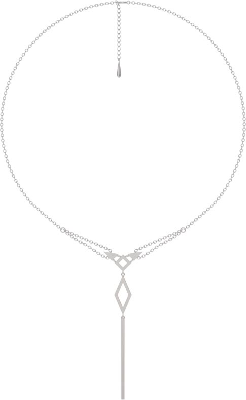 Колье-галстук из серебра 45 см Arina 1041646-00000