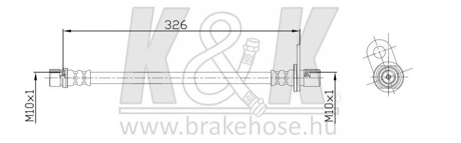 

Шланг тормозной K&K ft2183
