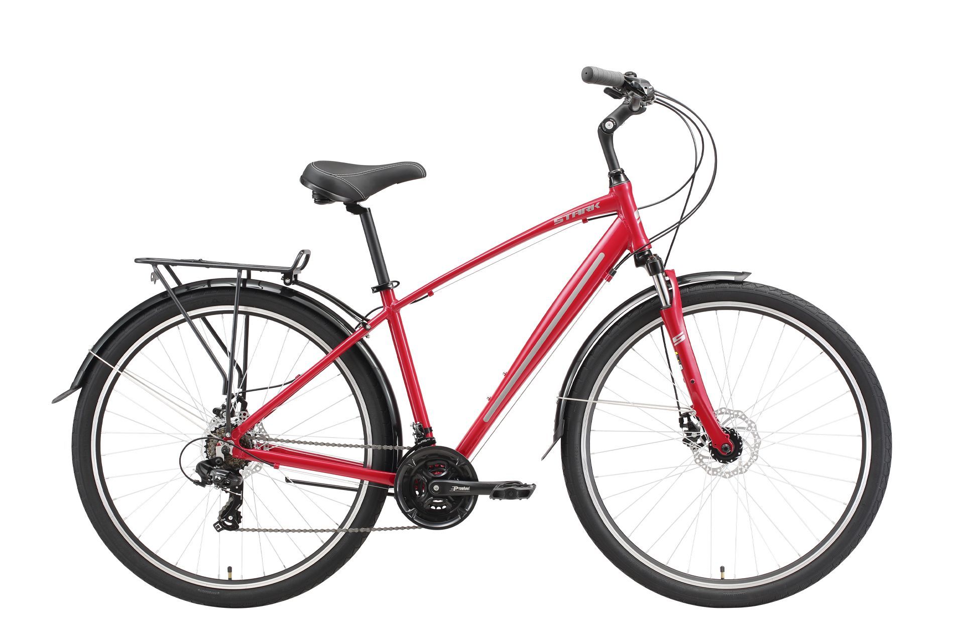 

Велосипед Stark Touring 28.2 D (2023) красный/серый 18", Touring 28.2 D