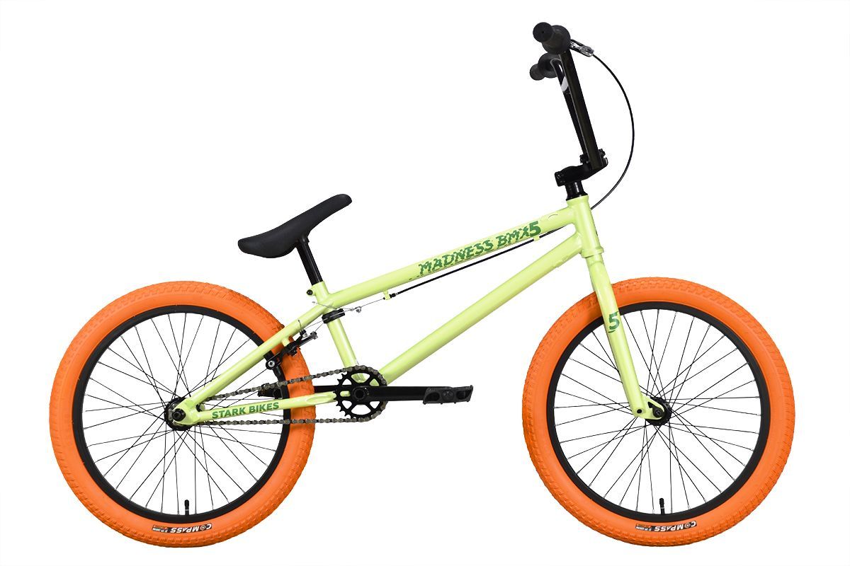Велосипед Stark Madness BMX 5 (2023) оливковый/зеленый/зеленый 9