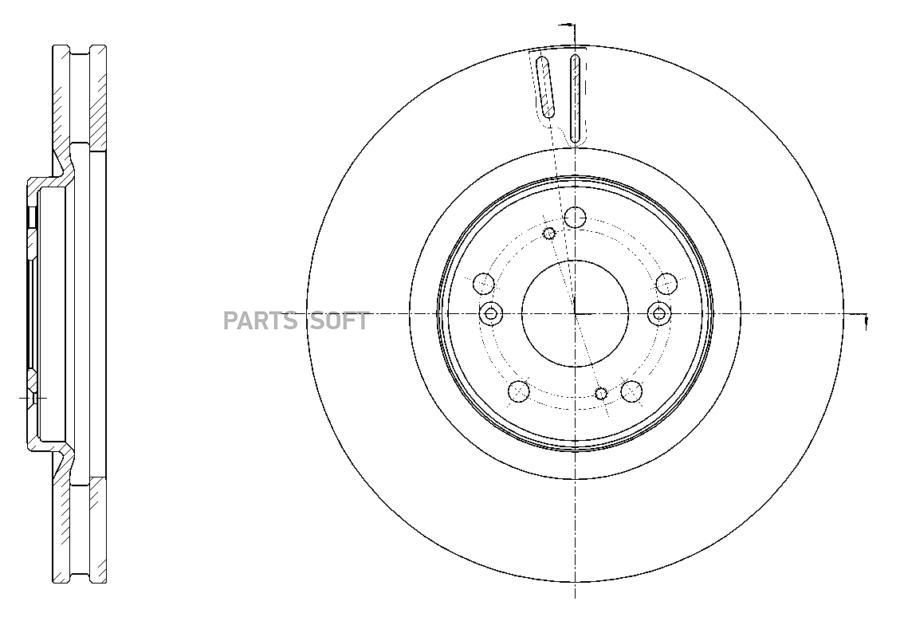 

Диск тормозной вентилируемый G-brake GR-21076