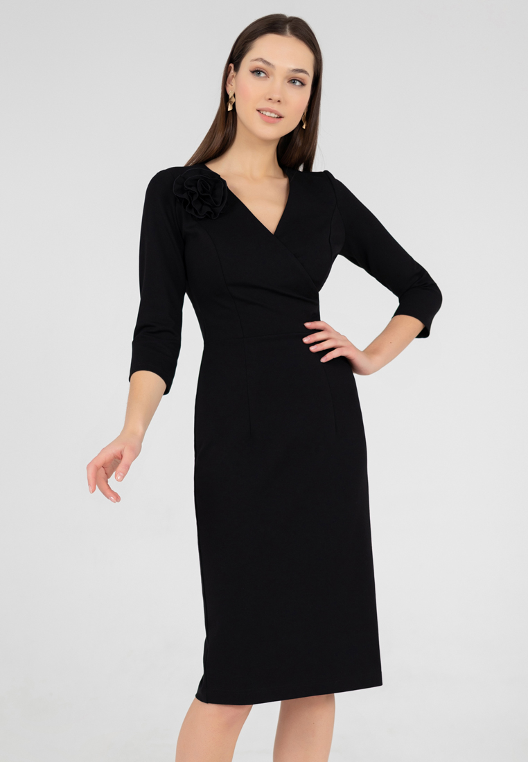 Платье женское Olivegrey Pl000884V(flammy) черное 46 RU