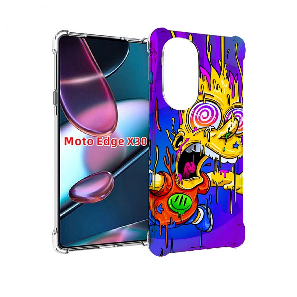

Чехол MyPads Барт-арт-стрит для Motorola Moto Edge X30, Прозрачный, Tocco