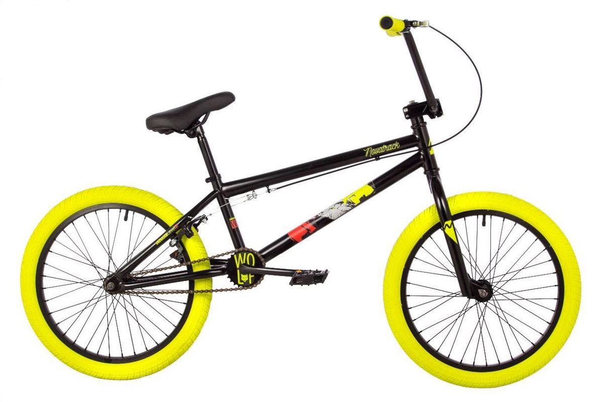 

Велосипед NOVATRACK 20" WOLF сталь 10, черный, U-BRAKE зеленый 10", Wolf