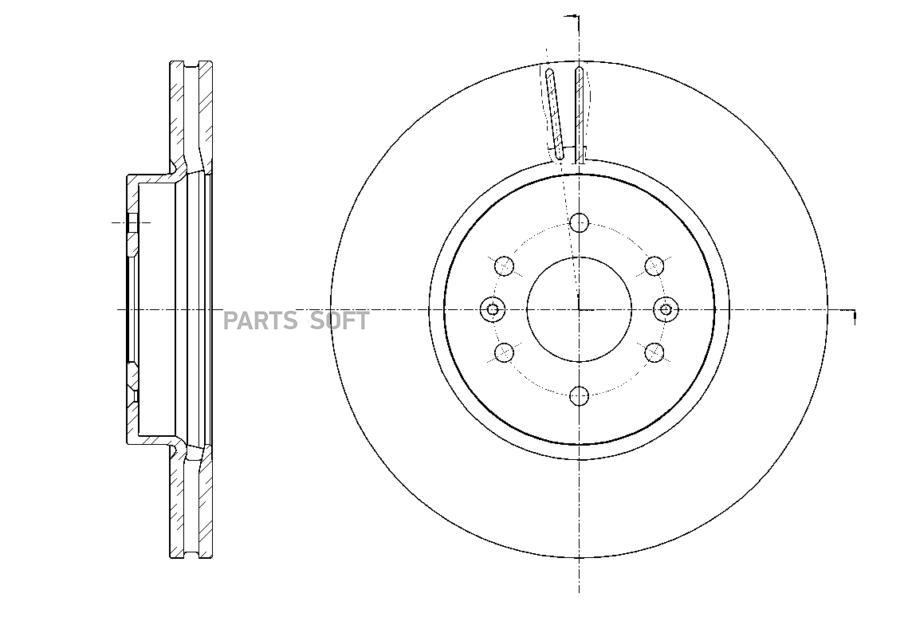 

Диск тормозной вентилируемый G-brake GR-21134
